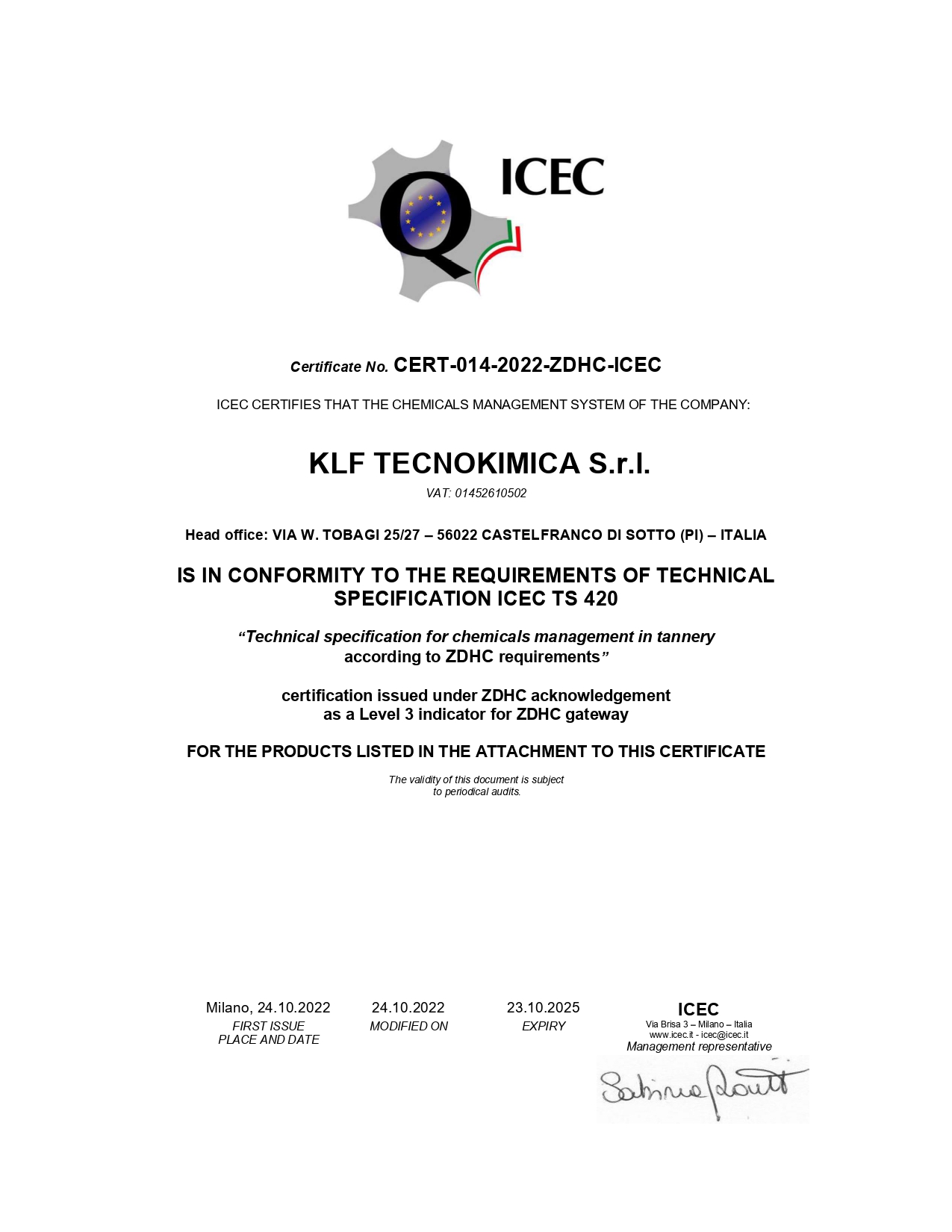 ENVIRONMENTAL LABELS